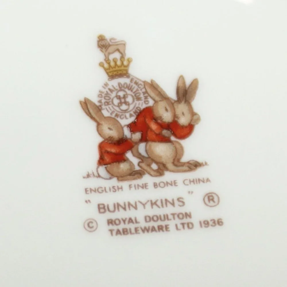 Vintage 1936 Royal Doulton “Bunnykins” Bowl/Cup Set Fine Bone China